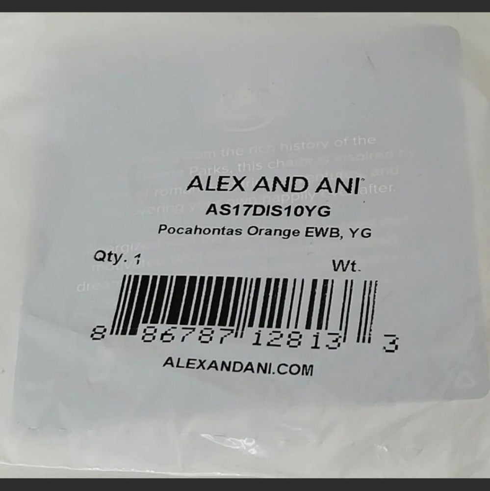 New Disney Alex And Ani Pocahontas "Make Your Own Path" Bangle Bracelet - Picture 3 of 3